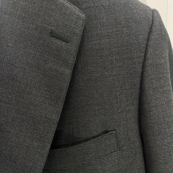 Brooks Brothers Charcoal Men's Blazer two button 46L wool - Picture 4 of 15